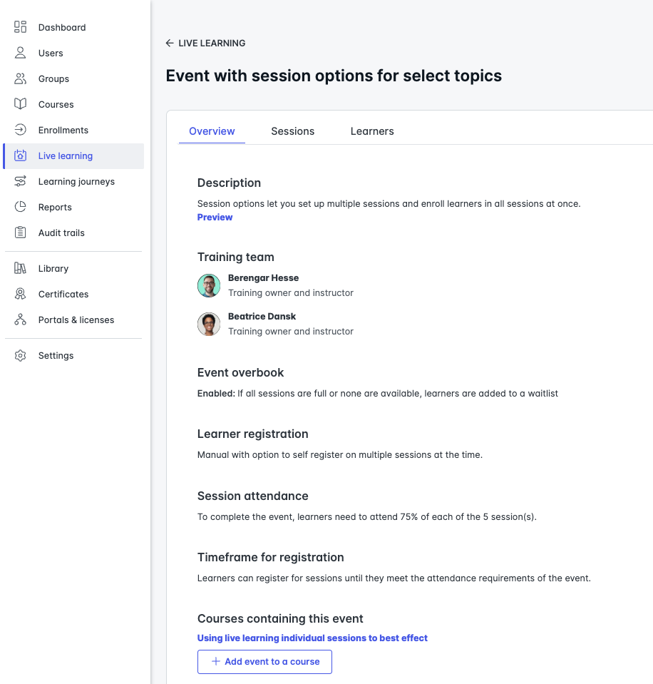 live learning overview page.png