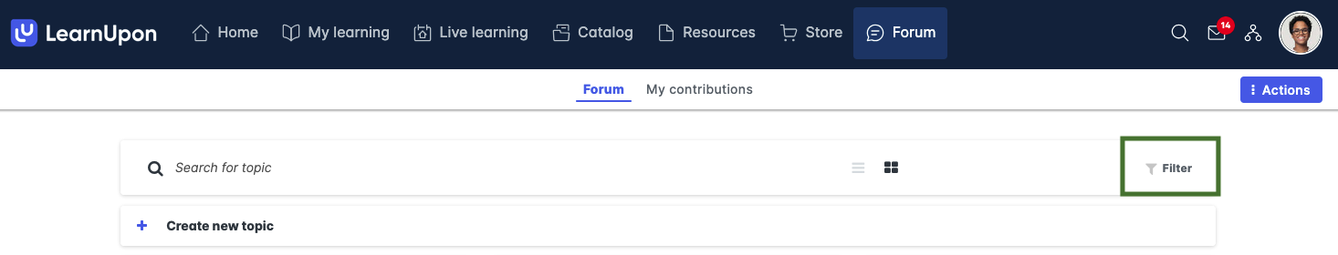 admin view of a forum with filter highlighted.png