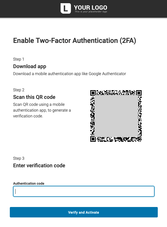 Setting up Two-Factor Authentication (2FA)